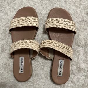 Steve Madden Women's Cream and Brown Sandals